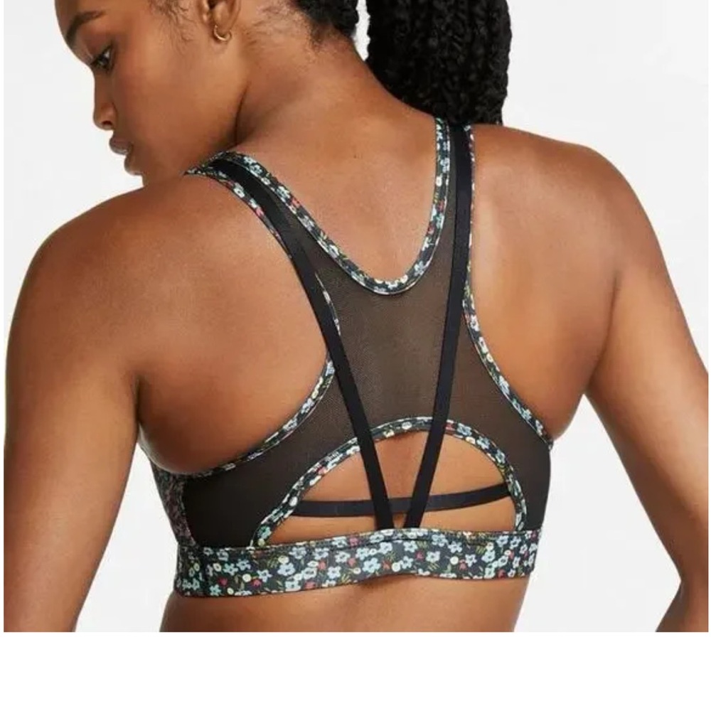 NWT Nike Swoosh Bra Floral Mesh Women’s XS
